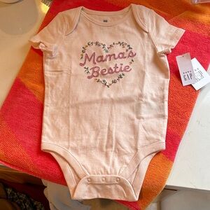 GAP Pink 'Mama's Bestie' Baby Bodysuit